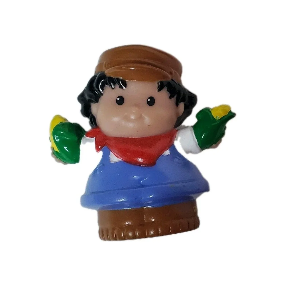 RARE 2001 Fisher Price Little People  Farmer‎ Roberto Holding Corn